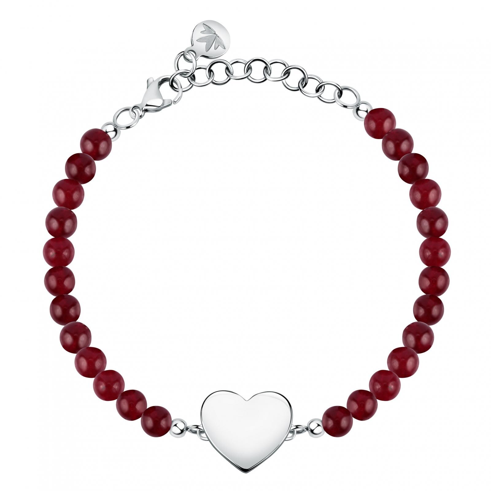 Bratara Morellato SATQ06, Argintiu, Rosu