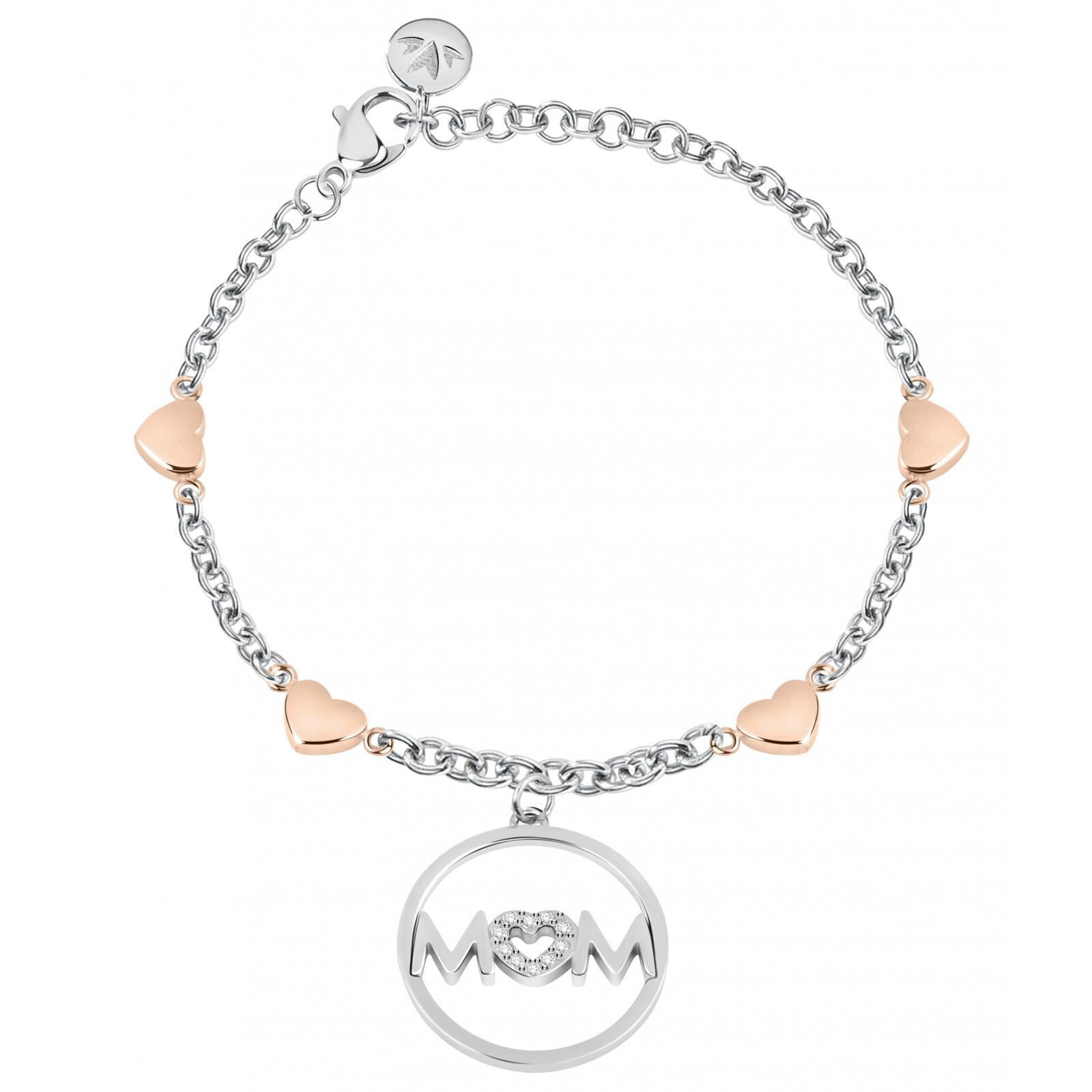 Bratara Morellato SAQE08, Argintiu, Rose gold