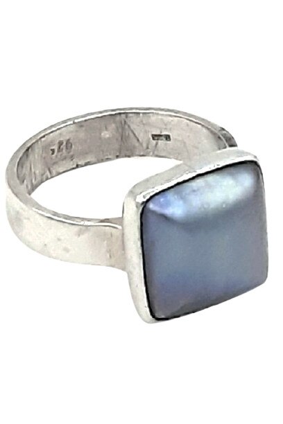 Inel Argint 925 Genoveva cu piatra de sidef marime 16