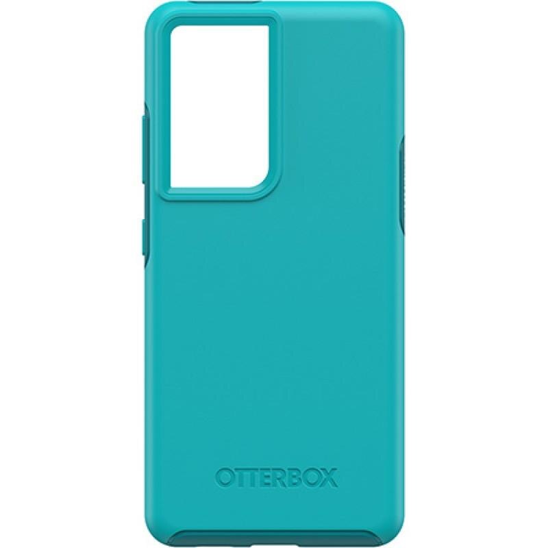 Carcasa antimicrobiana Otterbox Symmetry compatibila cu Samsung Galaxy S21 Ultra Rock Candy Blue