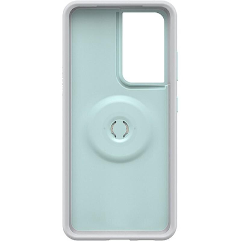 Carcasa antimicrobiana Otterbox Pop Symmetry compatibila cu Samsung Galaxy S21 Ultra Tranquil Waters