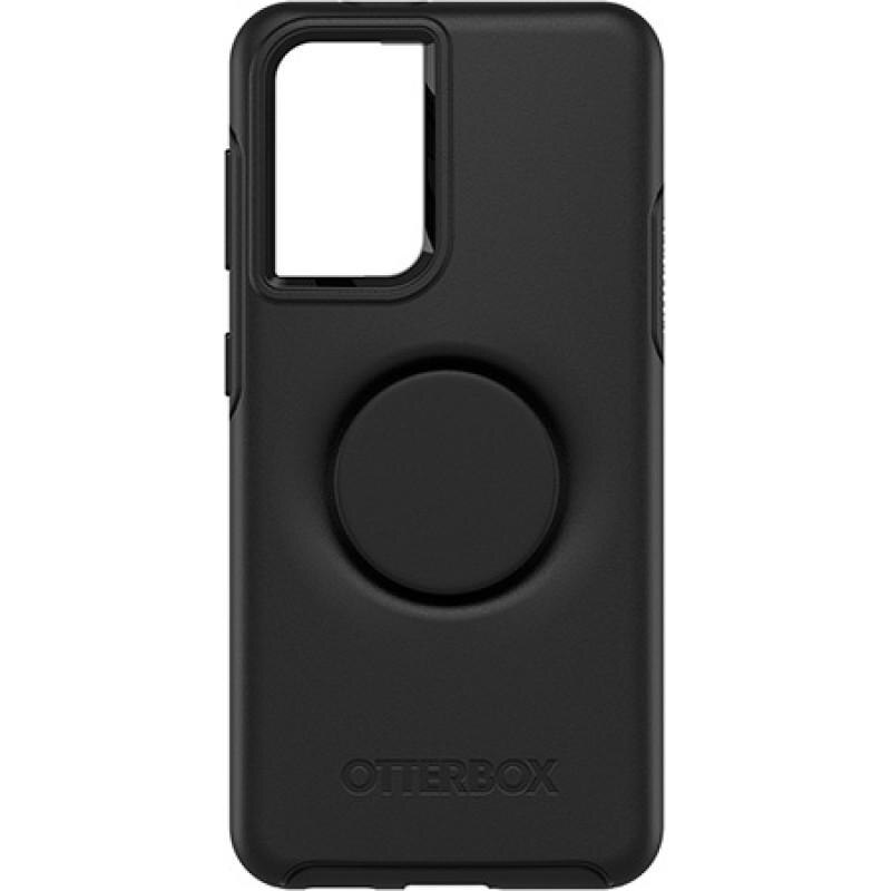 Carcasa antimicrobiana Otterbox Pop Symmetry compatibila cu Samsung Galaxy S21 Black