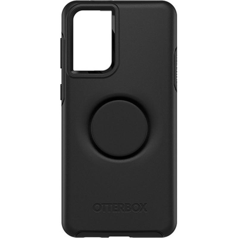 Carcasa antimicrobiana Otterbox Pop Symmetry compatibila cu Samsung Galaxy S21 Plus Black