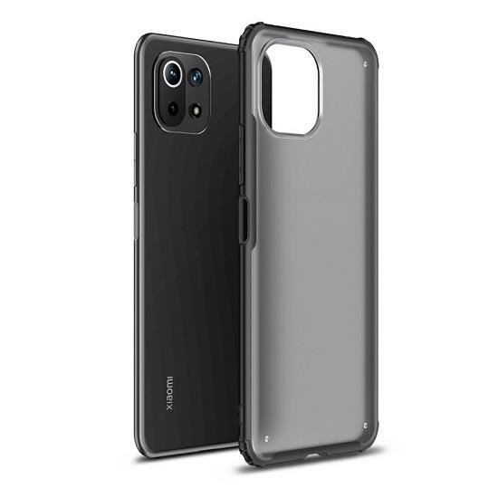 Husa Silicon Comaptibila cu Xiaomi Mi 11 Lite,Mi 11 Lite 5G - Tech-Protect HybridShell Black