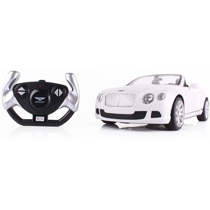 Количка Rastar RC - Bentley Continetal GT, Бял, 1:12
