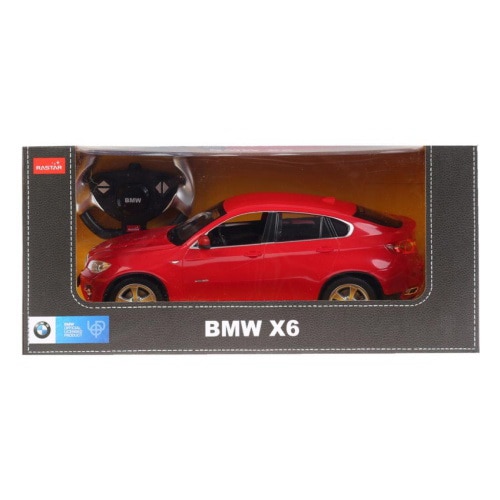 Masinuta Rastar RC - Bmw X6, rosu, 1:14