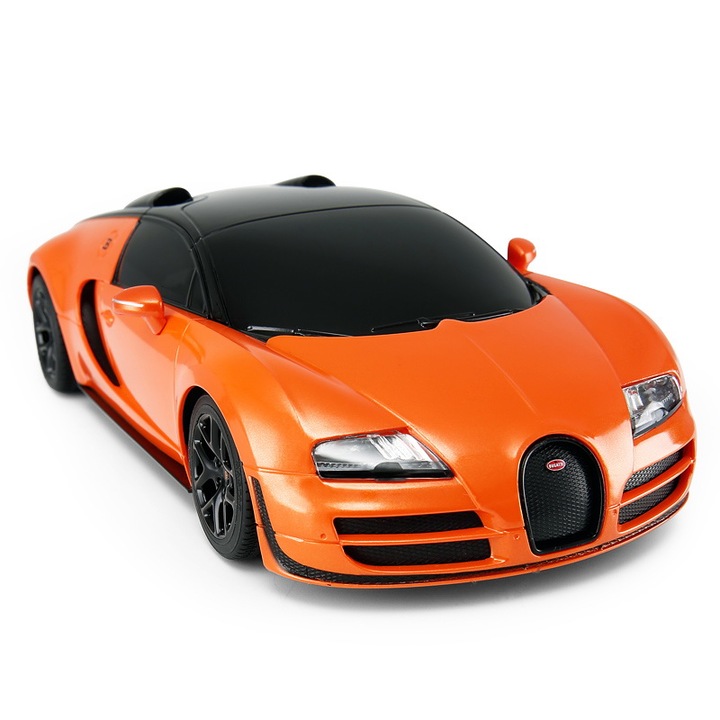Количка Rastar RC - Bugatti Veyron, Grand Sport Vitesse, Оранжев, 1:24