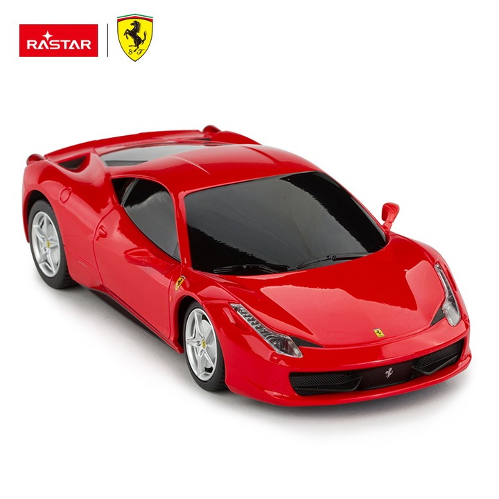 Masinuta Rastar RC - Ferrari 458, rosu, 1:24