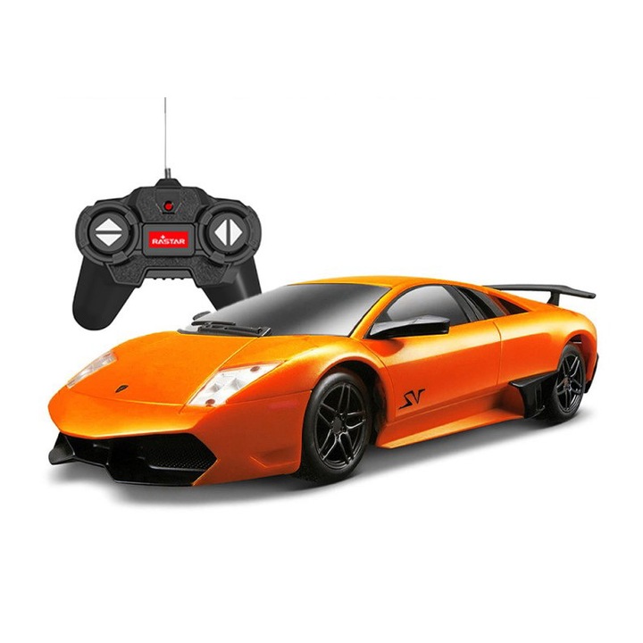 Количка Rastar RC - Lamborghini Murcielago LP670, Оранжев, 1:24