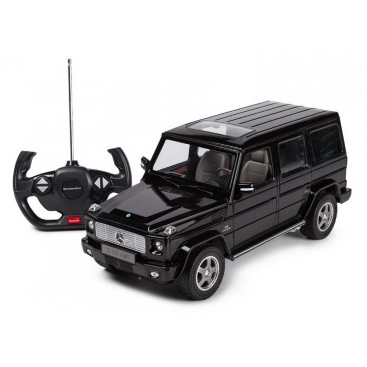 Количка Rastar RC - Mercedes-Benz G55 AMG, Черен, 1:14