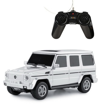 Masinuta Rastar RC - Mercedes-Benz G55 AMG, gri, 1:24 Masinuta Rastar RC - Mercedes-Benz G55 AMG, gri, 1:24