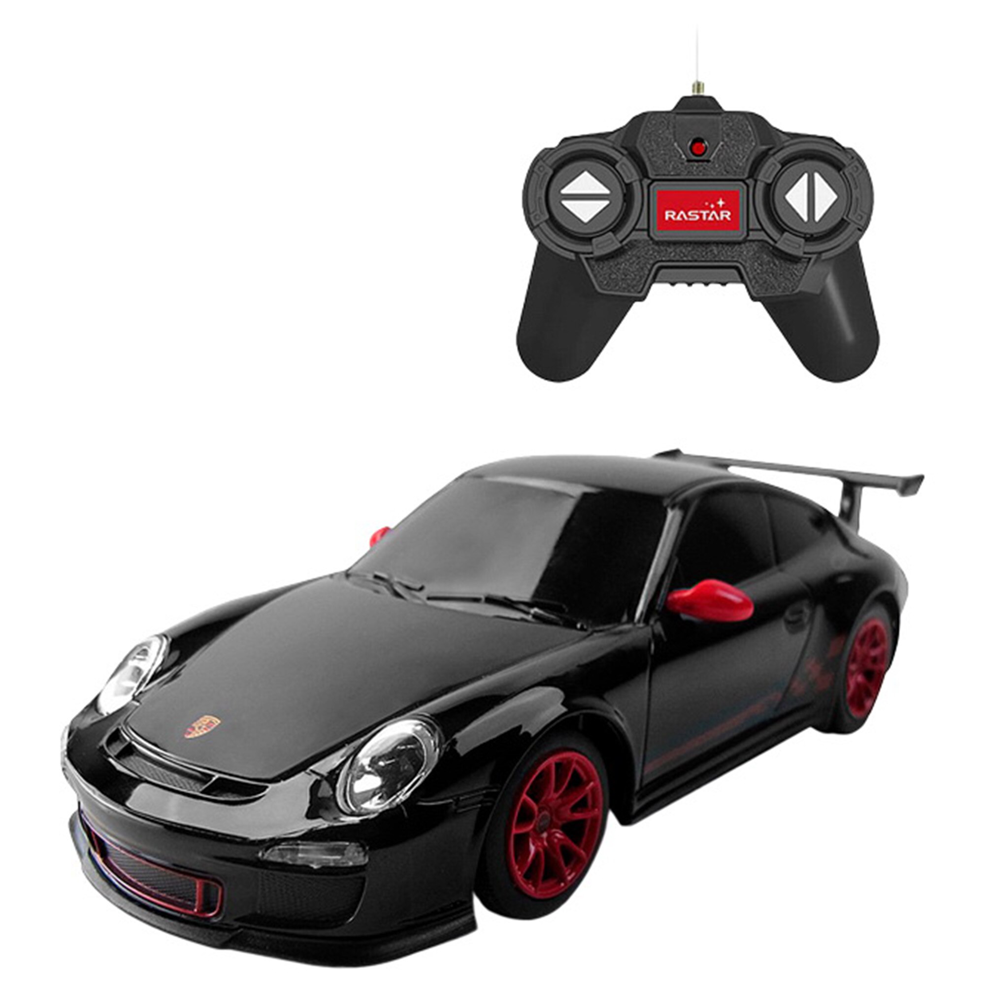 Masinuta Rastar RC - Porsche Cayenne Turbo, negru, 1:24