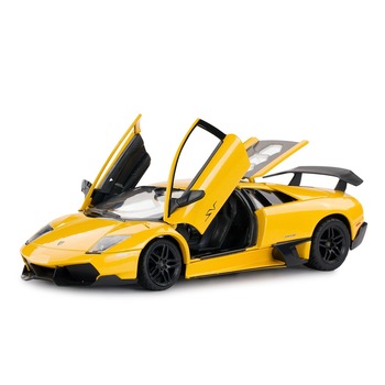 Masinuta diecast Rastar - Lamborghini Murcielago LP670-4, galben, 1:24 Masinuta diecast Rastar - Lamborghini Murcielago LP670-4, galben, 1:24