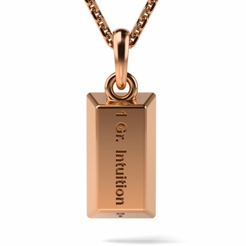 Lant cu pandantiv din aur roz model 1 Gram Love Lant cu pandantiv din aur roz model 1 Gram Love