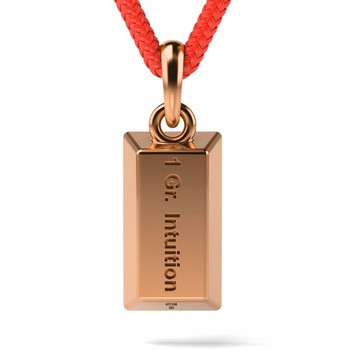 Pandantiv din aur roz cu snur rosu model 1 Gram Love Pandantiv din aur roz cu snur rosu model 1 Gram Love