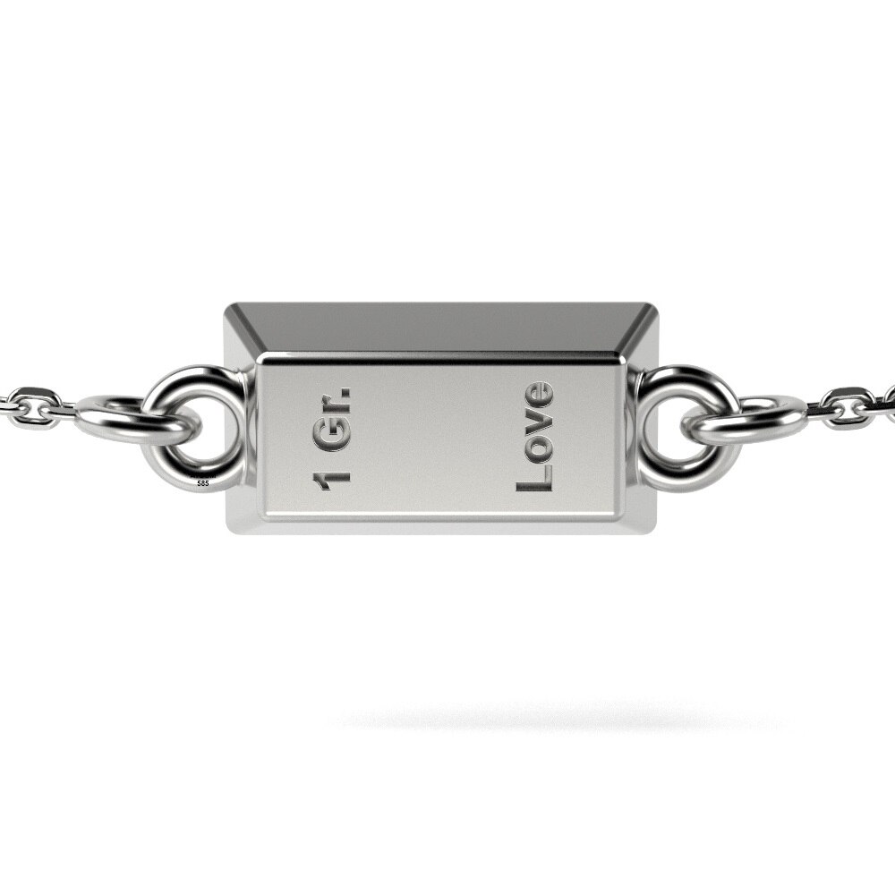 Bratara cu lantisor din argint model 1 Gram Love