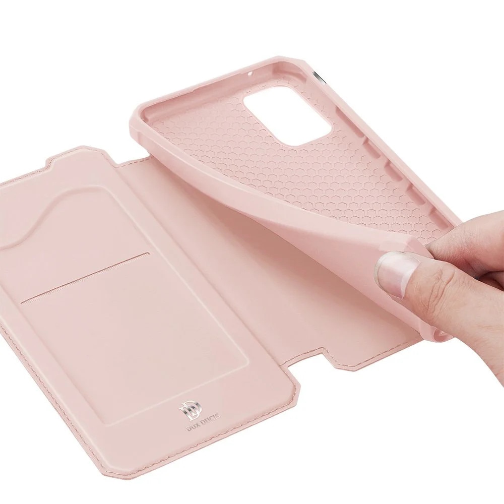 Husa Carte Dux Ducis Skin X pentru Samsung Galaxy A72, Antisoc, Roz