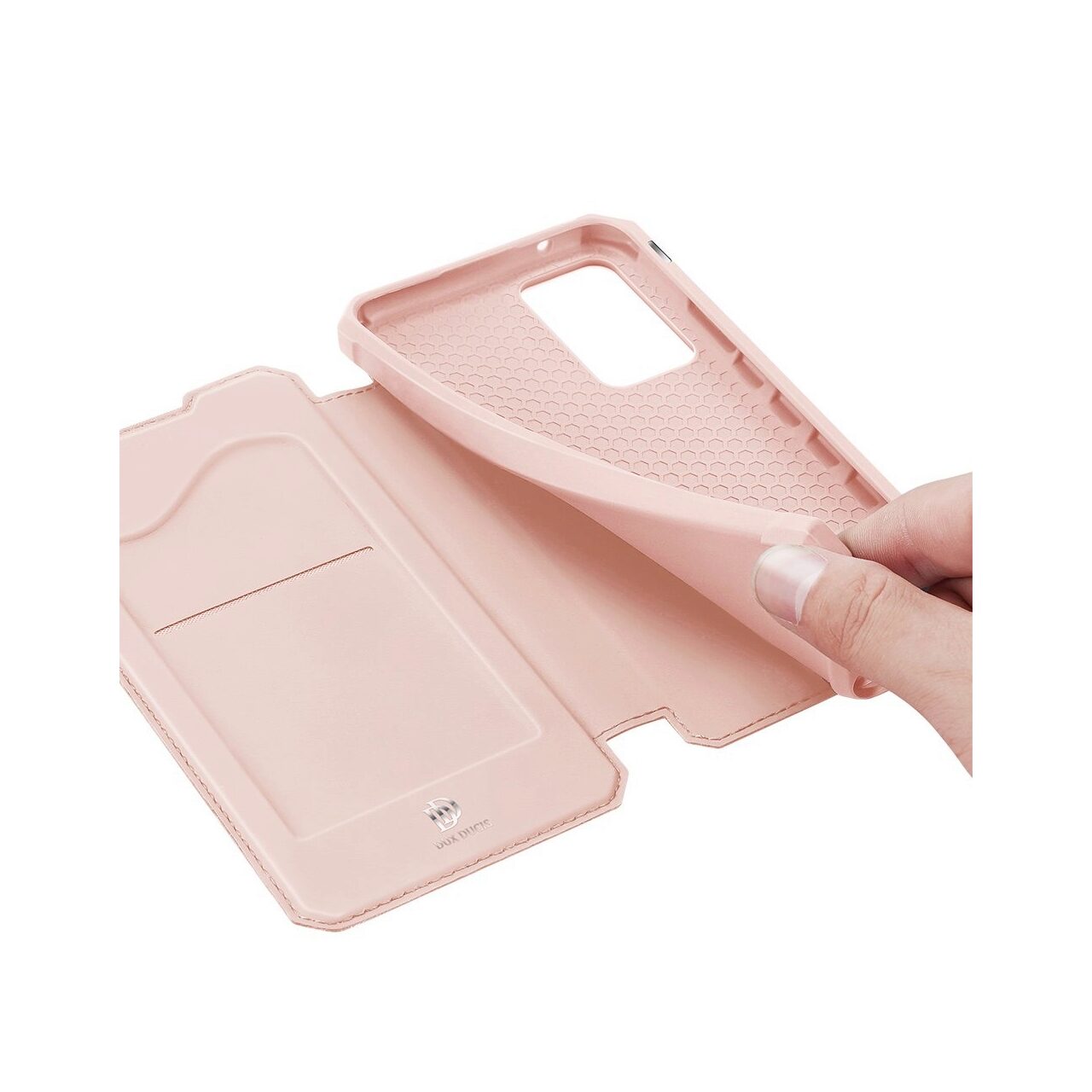 Husa Carte Dux Ducis Skin X pentru Samsung Galaxy A72, Antisoc, Roz