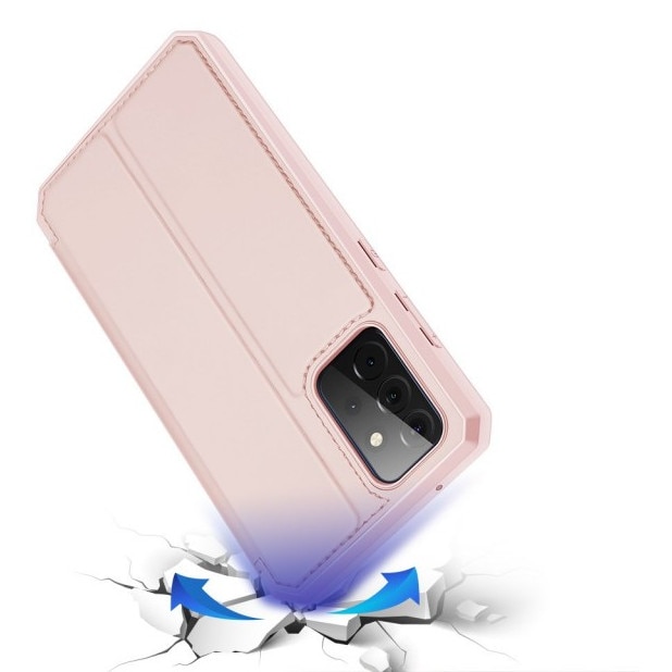 Husa Carte Dux Ducis Skin X pentru Samsung Galaxy A72, Antisoc, Roz