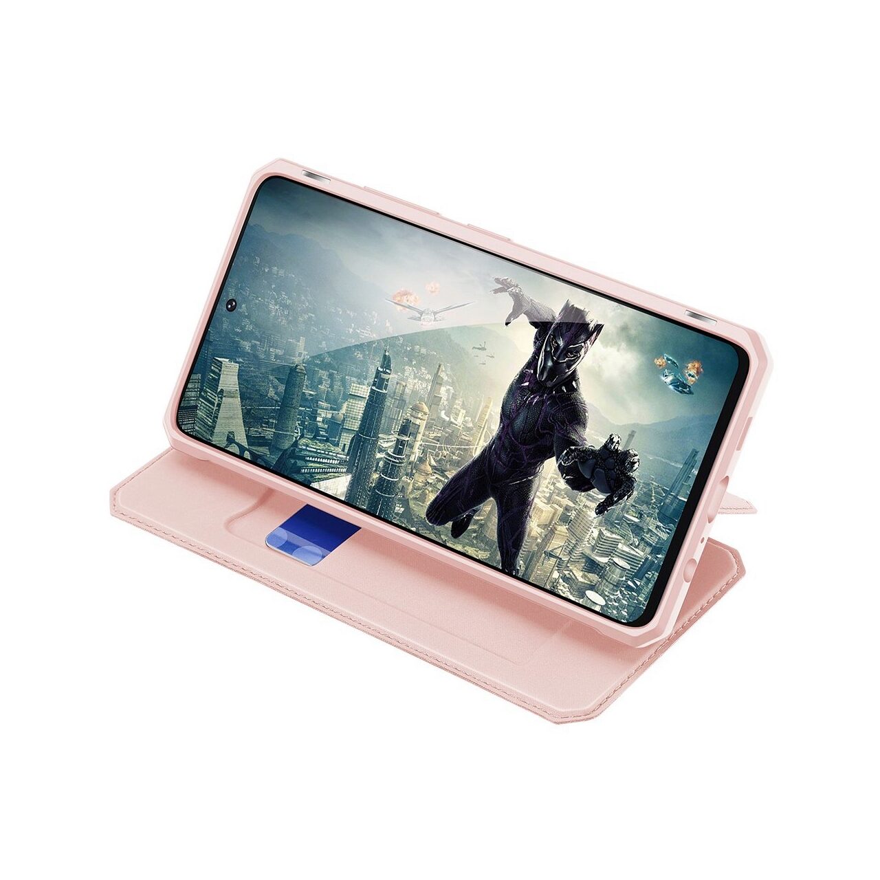 Husa Carte Dux Ducis Skin X pentru Samsung Galaxy A72, Antisoc, Roz
