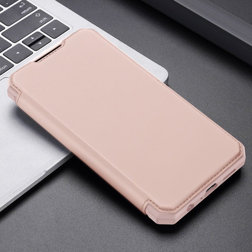 Husa Carte Dux Ducis Skin X pentru Samsung Galaxy A72, Antisoc, Roz