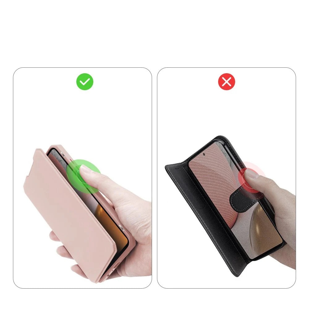 Husa Carte Dux Ducis Skin X pentru Samsung Galaxy A72, Antisoc, Roz