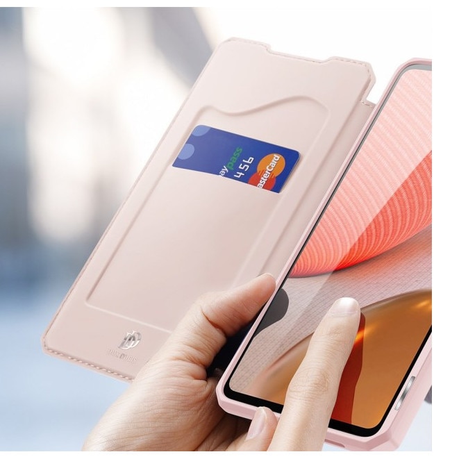 Husa Carte Dux Ducis Skin X pentru Samsung Galaxy A72, Antisoc, Roz
