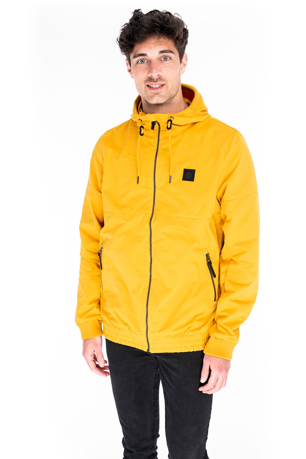 Fundango, Jacheta regular fit cu terminatie elastica, Galben sofran