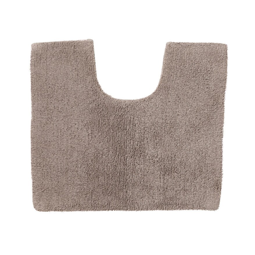 Covor baie,model patrat,culoare maro,dimensiune 50x45 cm,poliester