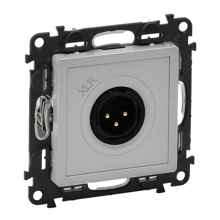 Valena Life XLR hárompólusú csatlakozóaljzat - apa alumínium