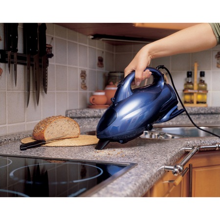 Aspirator de mana Concept VP-1000, 850 W, 2 functii aspirare si suflare , 15 accesorii, capacitate recipient 0,7 L, Albastru