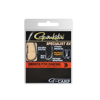 Carlige Gamakatsu G-carp Specialist Rx Nr 4 / 10buc Per Plic Carlige Gamakatsu G-carp Specialist Rx Nr 4 / 10buc Per Plic
