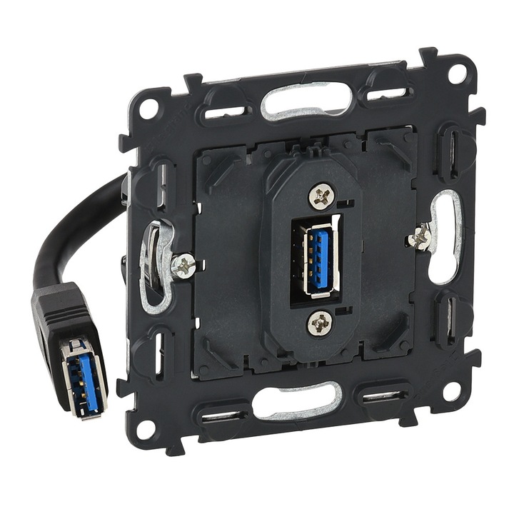 Valena InMatic elővezetékezett USB adatátviteli csatlakozóaljzat mechanizmus