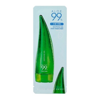 Masca de fata calmanta cu extract de aloe 99% Holika Holika, 23 ml Masca de fata calmanta cu extract de aloe 99% Holika Holika, 23 ml
