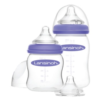 Set de biberoane cu tetina flux rapid - Lansinoh Set de biberoane cu tetina flux rapid - Lansinoh