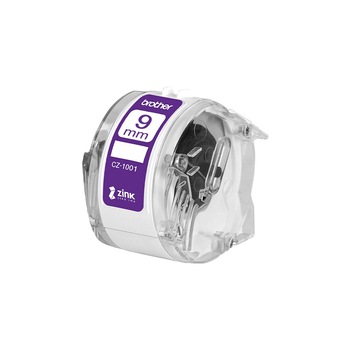 Etichete in rola Brother CZ-1001, 9mm x 5m, cu tehnologie Zink Zero Ink, full color, pentru imprimanta termica Brother VC-500W, originale, CZ1001 Etichete in rola Brother CZ-1001, 9mm x 5m, cu tehnologie Zink Zero Ink, full color, pentru imprimanta termica Brother VC-500W, originale, CZ1001