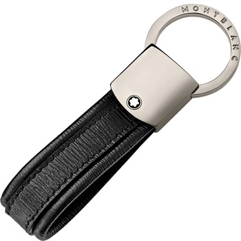Breloc Montblanc, WST 4810, Piele naturala, Logo gravat, 3 x 9 cm, Negru 114702 Breloc Montblanc, WST 4810, Piele naturala, Logo gravat, 3 x 9 cm, Negru 114702