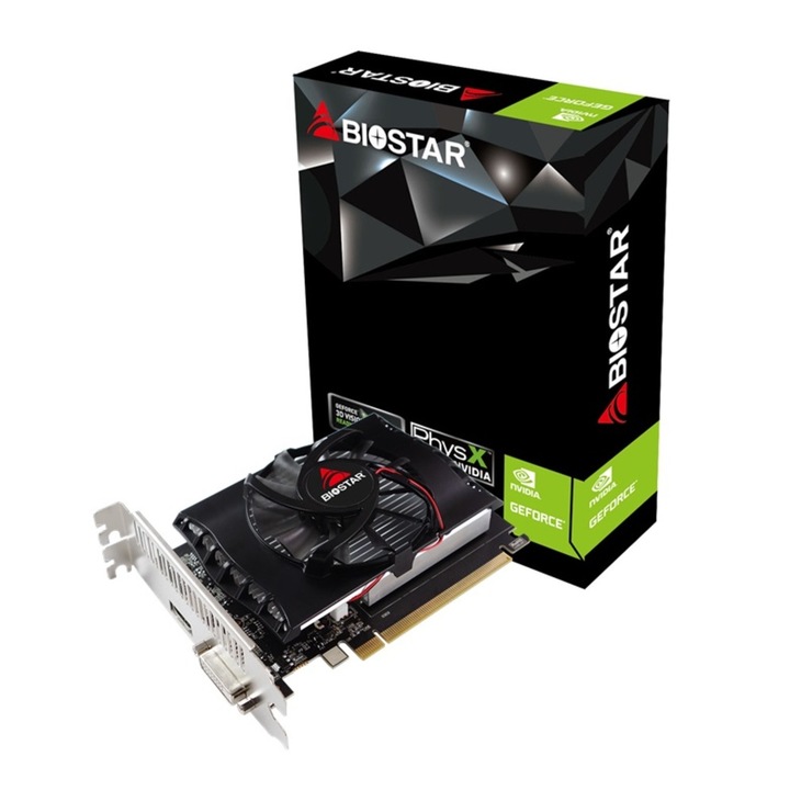 Placa video BIOSTAR GeForce GT1030, 2GB, DDR4, 64bit, DVI-I, HDMI