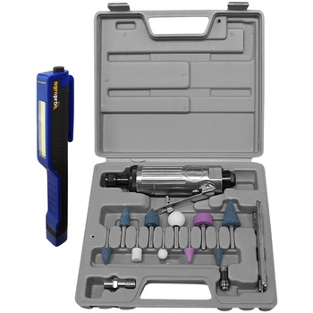 Set polizor pneumatic Villager WF 005, 1 x lanterna LED magnetica AgroPro Set polizor pneumatic Villager WF 005, 1 x lanterna LED magnetica AgroPro