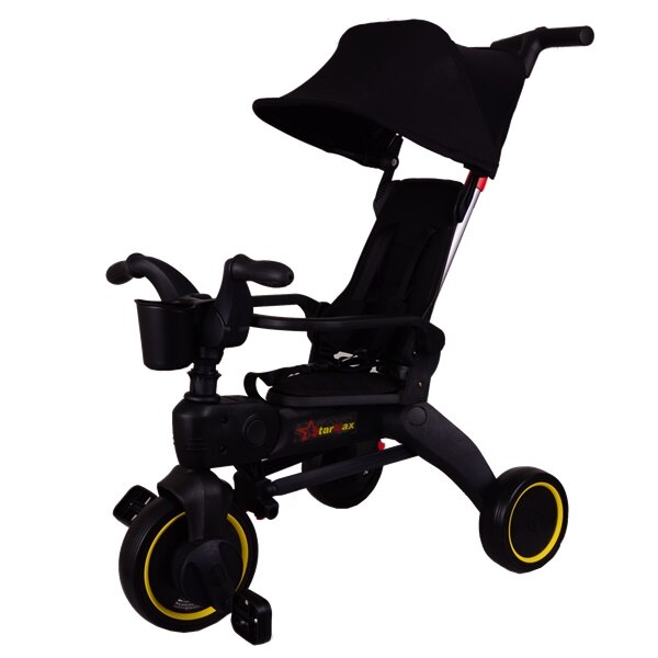 Tricicleta sport pliabila StarMax travel 1-2 ani, negru