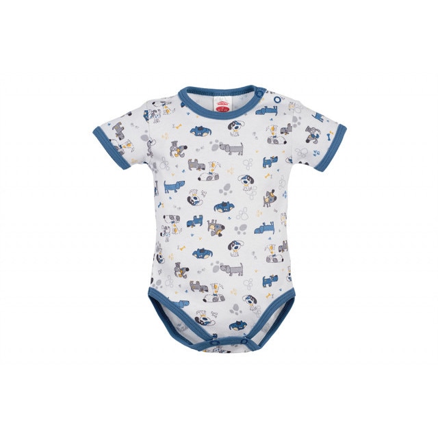 Body Cu Manecute Scurte Colectia Dogs, Capse, Animale, Bumbac, Baieti, Multicolor, Multicolor, 2 ani