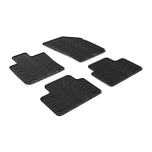 Set covorase Gledring Slovenia, cauciuc, pentru Volvo V60 09.2018-, negru, 4 buc