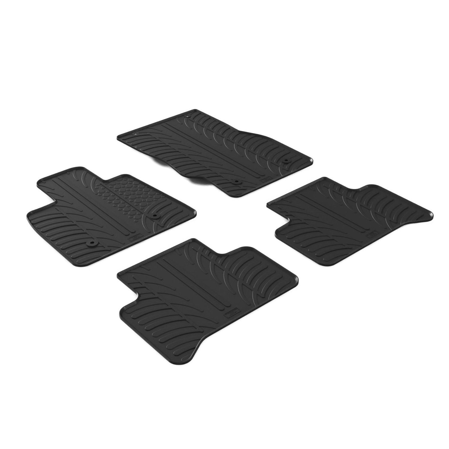 Set covorase Gledring Slovenia, cauciuc, pentru Alfa Romeo Stelvio 2017, negru, 4 buc