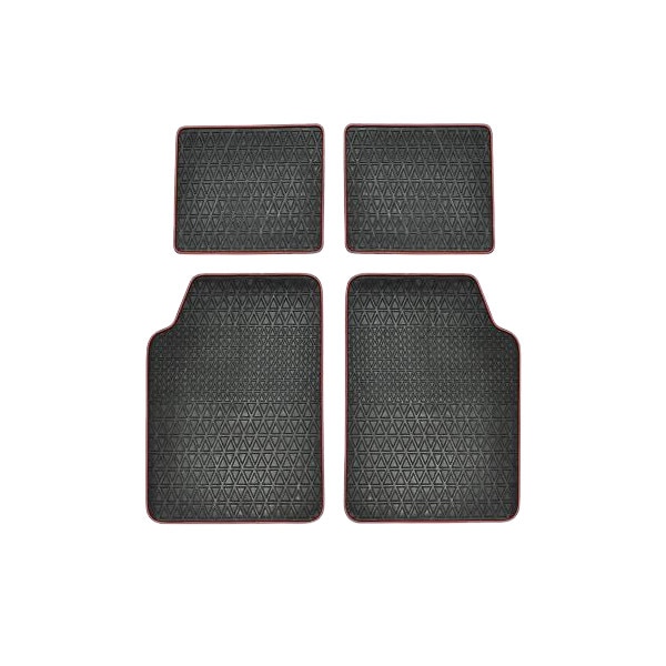 Set covorase margine rosie 68x48/48x47 CM, 4 bucati