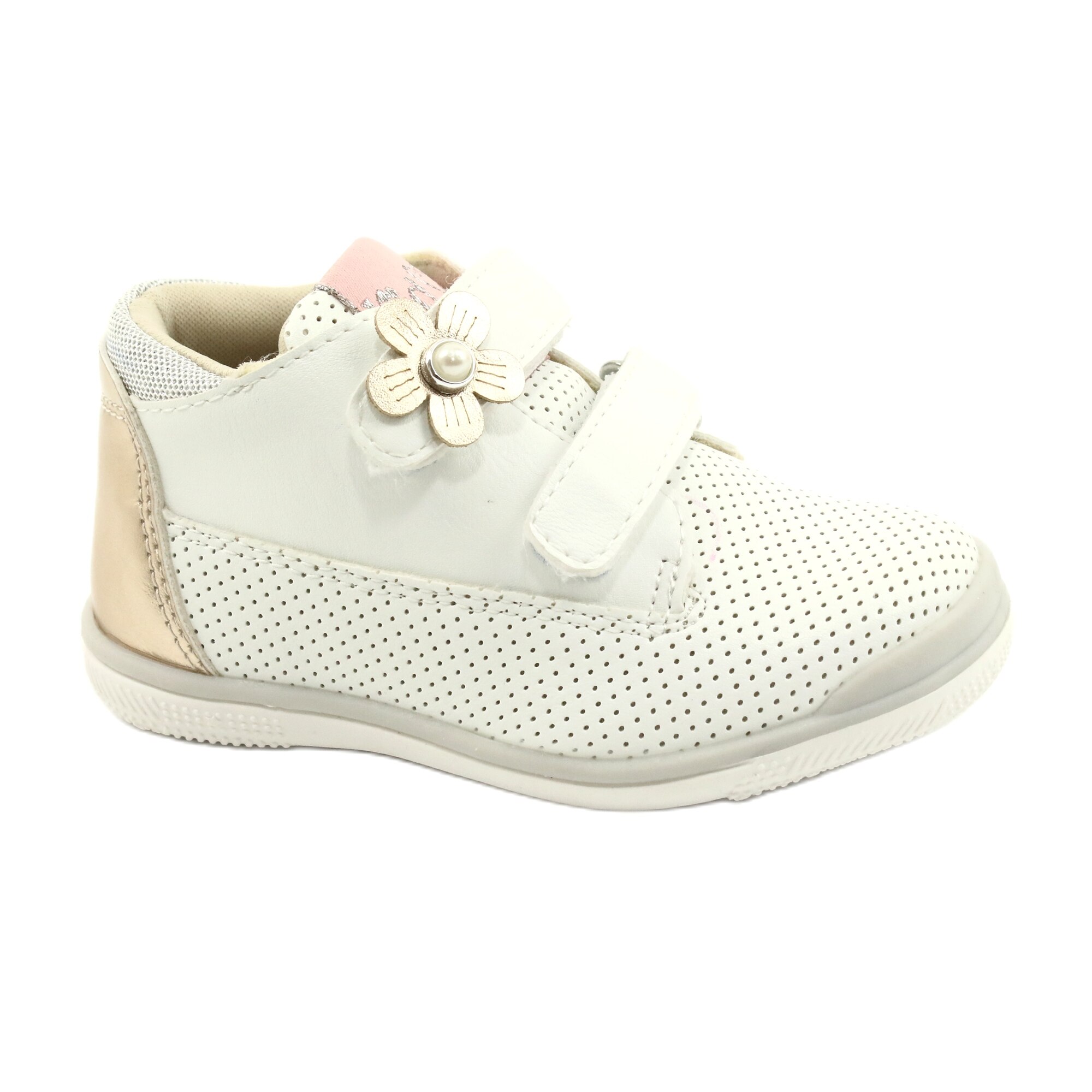 Pantofi copii American Club, BM108197, Alb, 25 EU