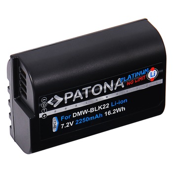 Acumulator PATONA Platinum tip Panasonic DMW-BLK22 DC-S5 G9 GH5 GH5S Acumulator PATONA Platinum tip Panasonic DMW-BLK22 DC-S5 G9 GH5 GH5S