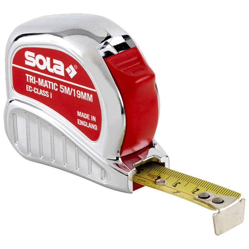 Ruleta SOLA TRI-MATIC TM 5 ME, 5m, clasa de precizie 1, gradatie mm/inch