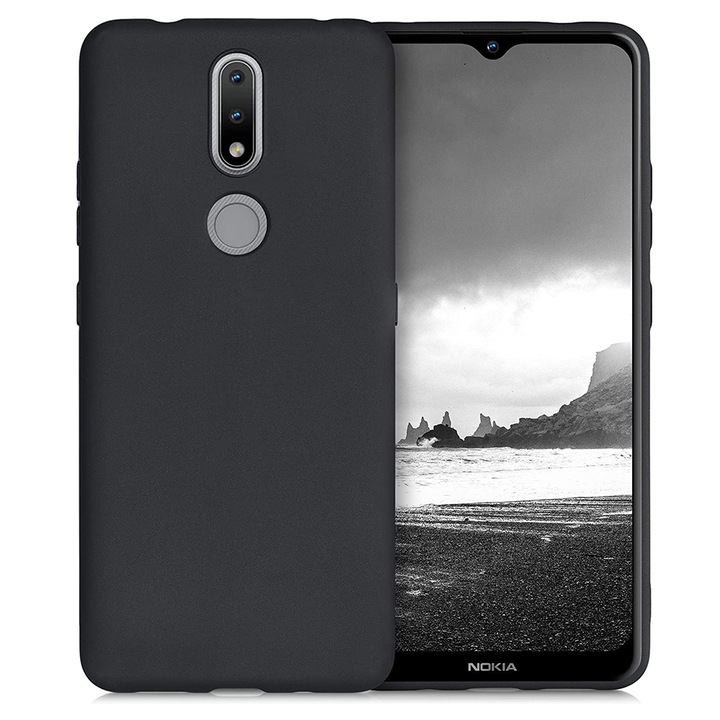 Husa de silicon pentru Nokia 2.4, Negru
