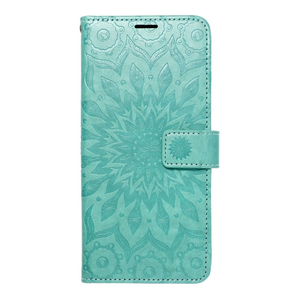 Husa pentru Samsung Galaxy A02s flip case mandala green