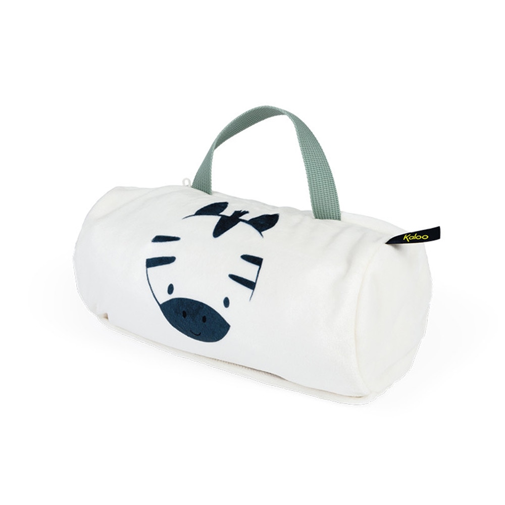 Patura pentru calatorie, Kaloo, Voyage, 2 in 1, zebra, 75 x 100 cm